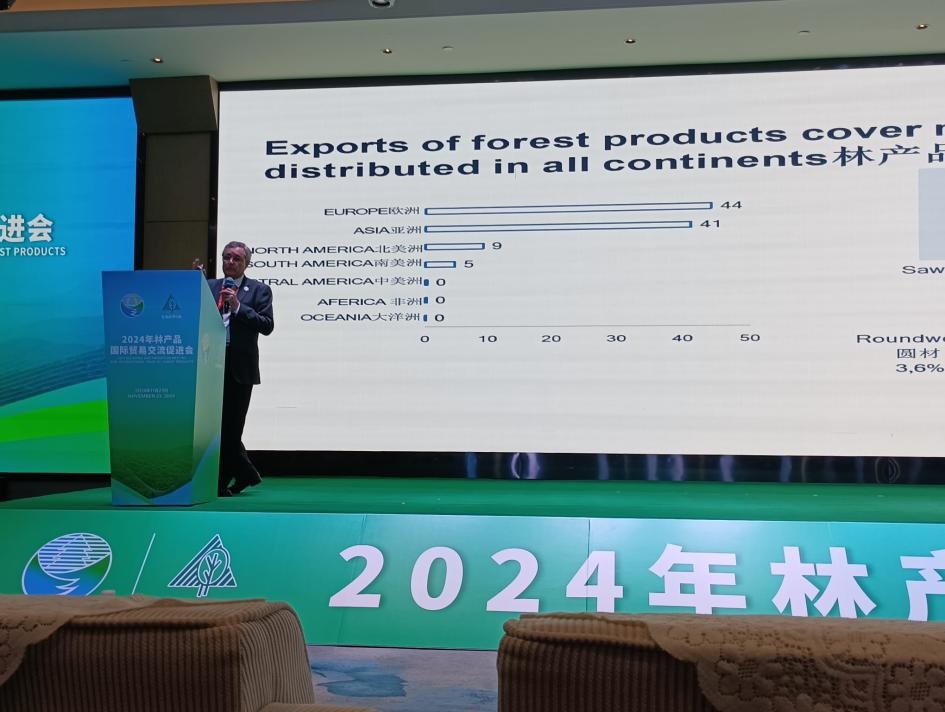 El Director General Forestal de Uruguay Ing. Carlos Faroppa en China.